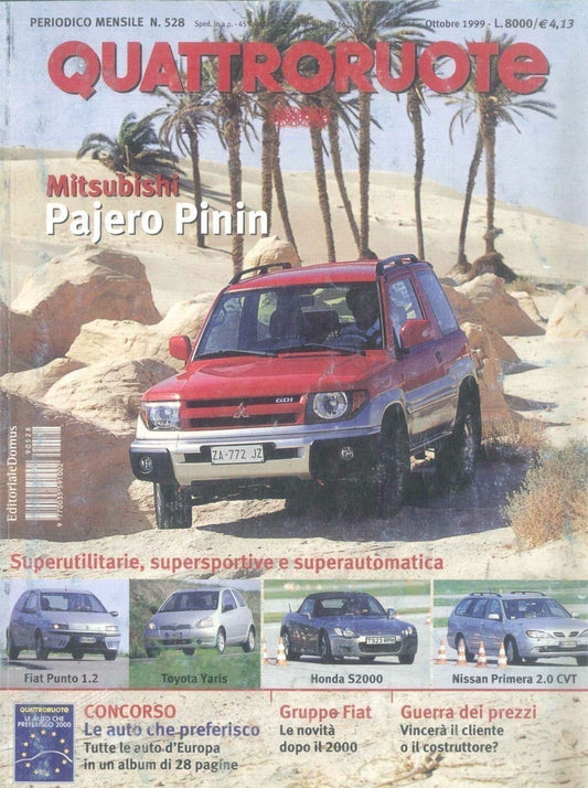 QUATTRORUOTE N 528 - OTTOBRE 1999