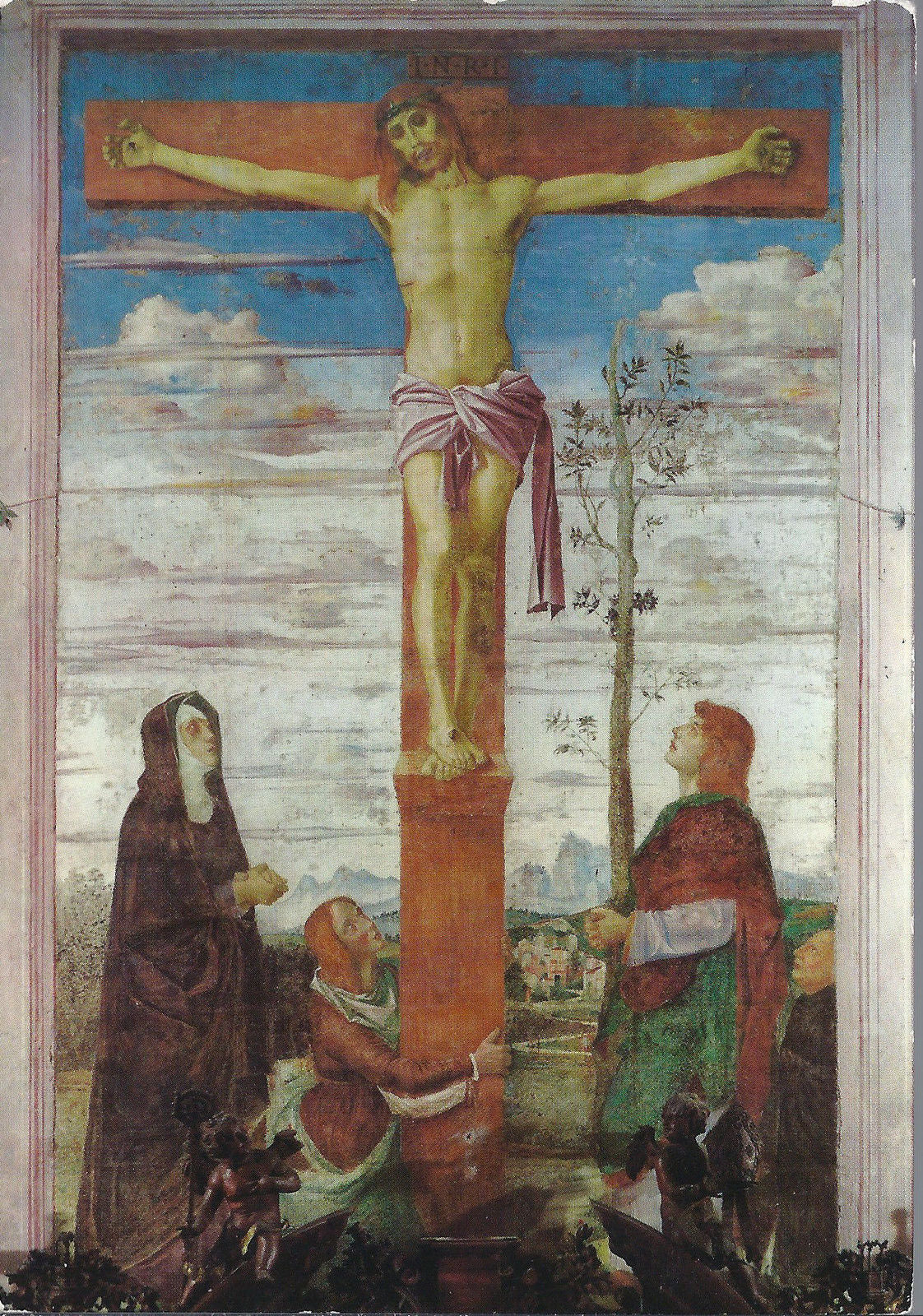TEOLO - BADIA DI PRAGLIA - CROCEFISSIONE (Affresco di B. Mon