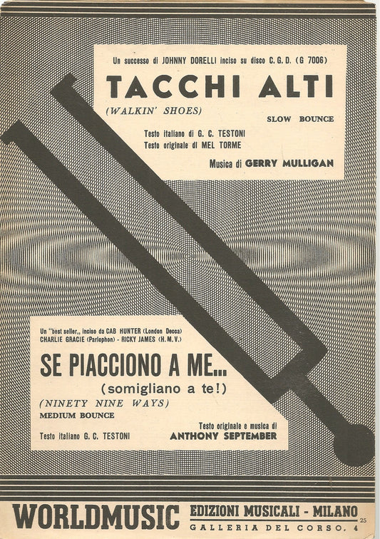 TACCHI ALTI - SE PIACCIONO A ME SPARTITO-SHHET MUSIC