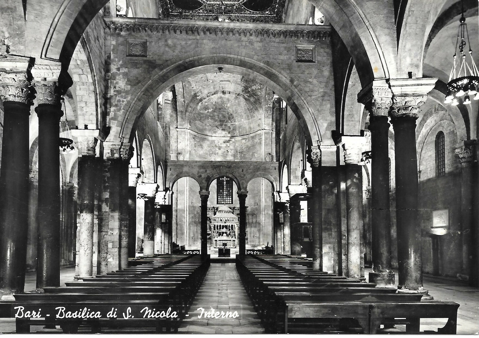 BARI - BASILICA DI S. NICOLA - INTERNO - NV