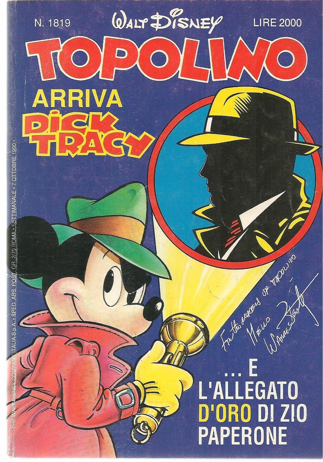 TOPOLINO N. 1819 - 7 OTTOBRE 1990