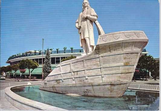 ABANO TERME - FONTANA MONUMENTO A CRISTOFORO COLOMBO - V1965