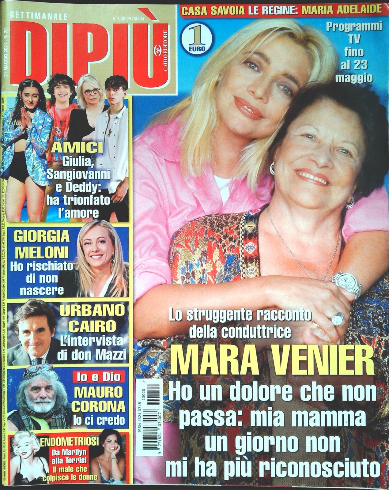 DI PIU' 24 MAGGIO 2021 - MARA VENIER-URBANO CAIRO-GIORGIAS MELONI-MAURO OUTLET