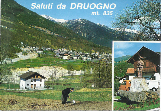 DRUOGNO - SALUTI - SPAZZACAMINO RUSCA ( MONUMENTO VALLIGIANO
