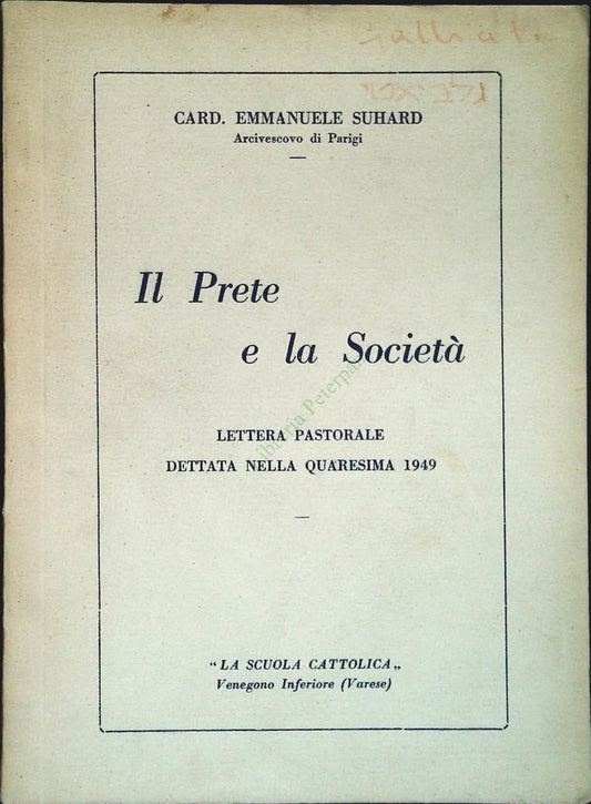 IL PRETE E LA SOCIETA' - EMMANUELE SUHARD