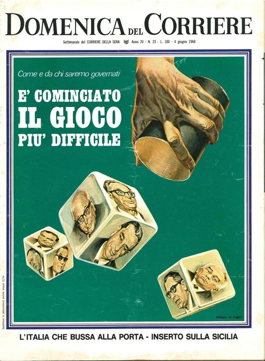 DOMENICA DEL CORRIERE N. 23 - 4 GIUGNO 1968 - ILLUSTRATORE UGGERI