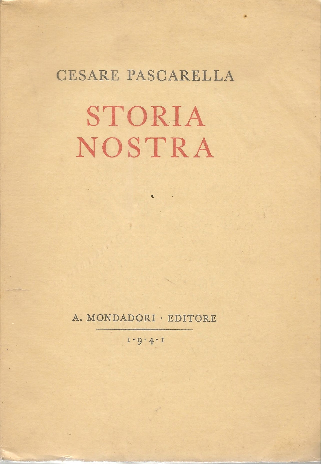 STORIA NOSTRA - CESARE PASCARELLA