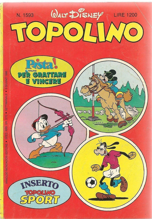 TOPOLINO N° 1593 - 8 GIUGNO 1986