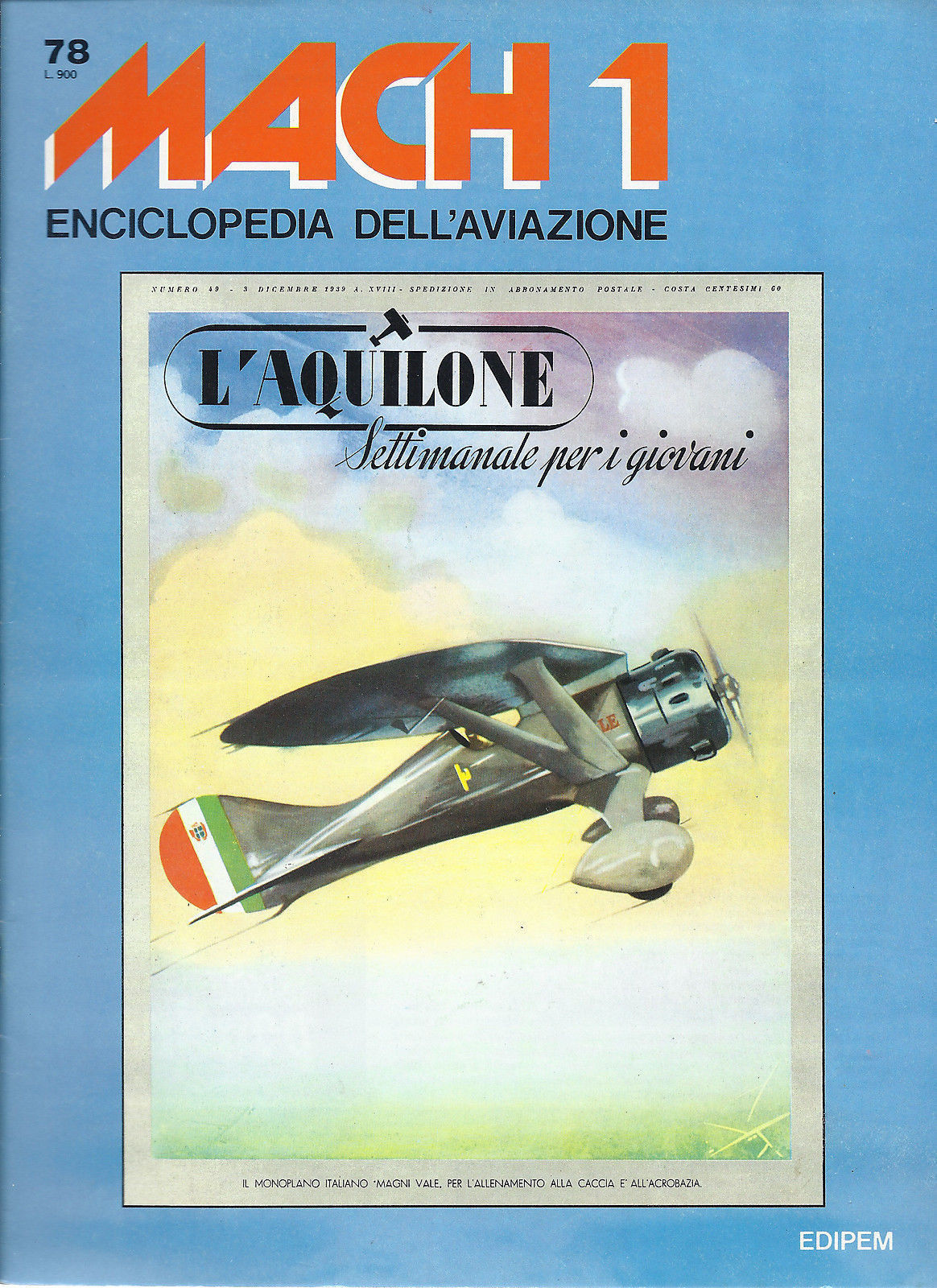 MACH 1 - ENCICLOPEDIA DELL'AVIAZIONE - fascicolo N78