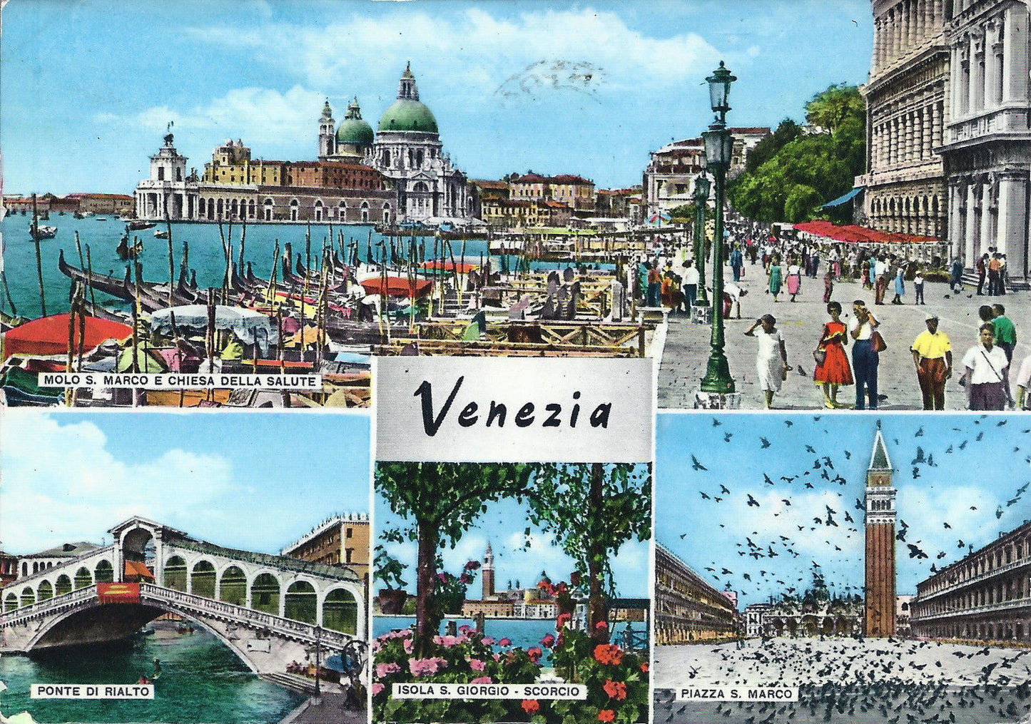 VENEZIA - SALUTI - 4 VEDUTE - V1961