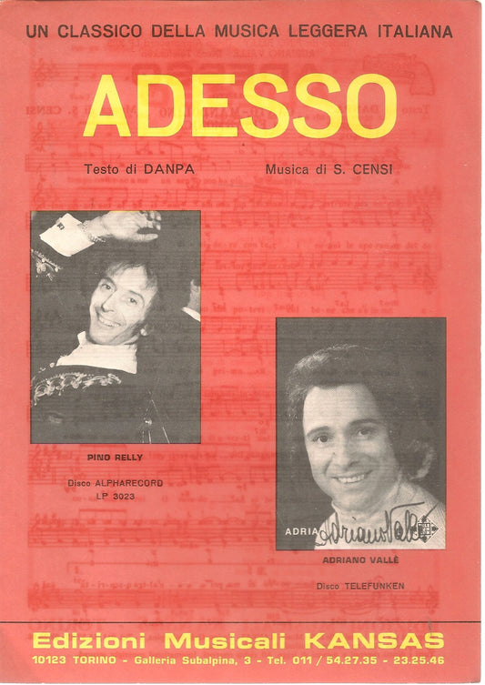 ADESSO - DANPO-CENSI - SPARTITO-SHEET MUSIC