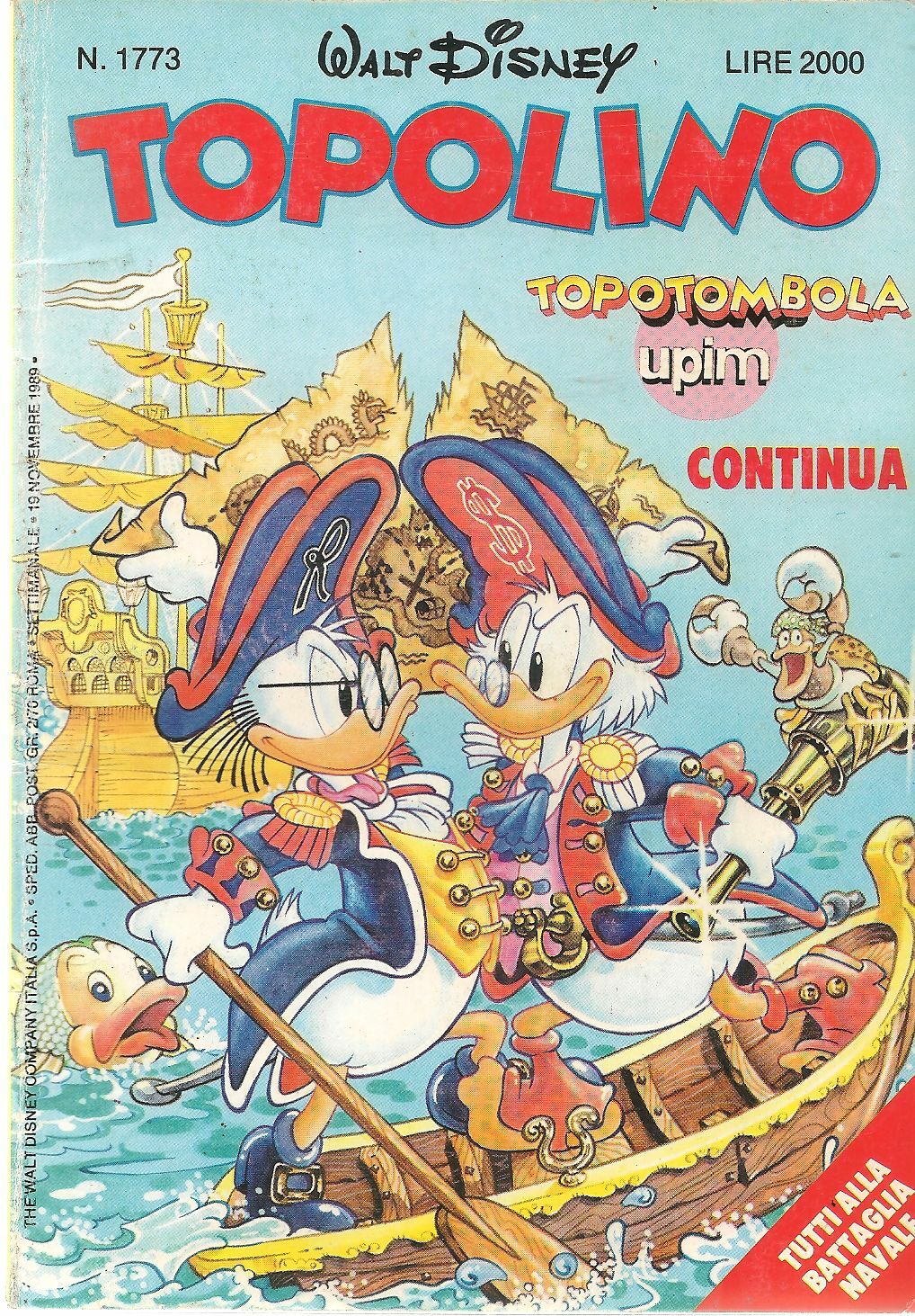 TOPOLINO N. 1773 - 19 NOVEMBRE 1989