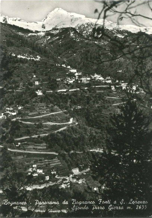 BOGNANCO PANORAMA DA BOGNANCO FONTI A S. LORENZO - V1960