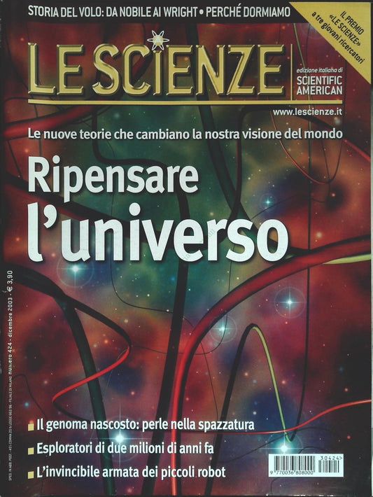 LE SCIENZE N. 424 - DICEMBRE 2003 - RIPENSARE L'UNIVERSO