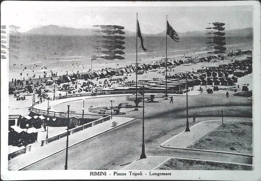 RIMINI - PIAZZA TRIPOLI - LUNGAMARE - V1938