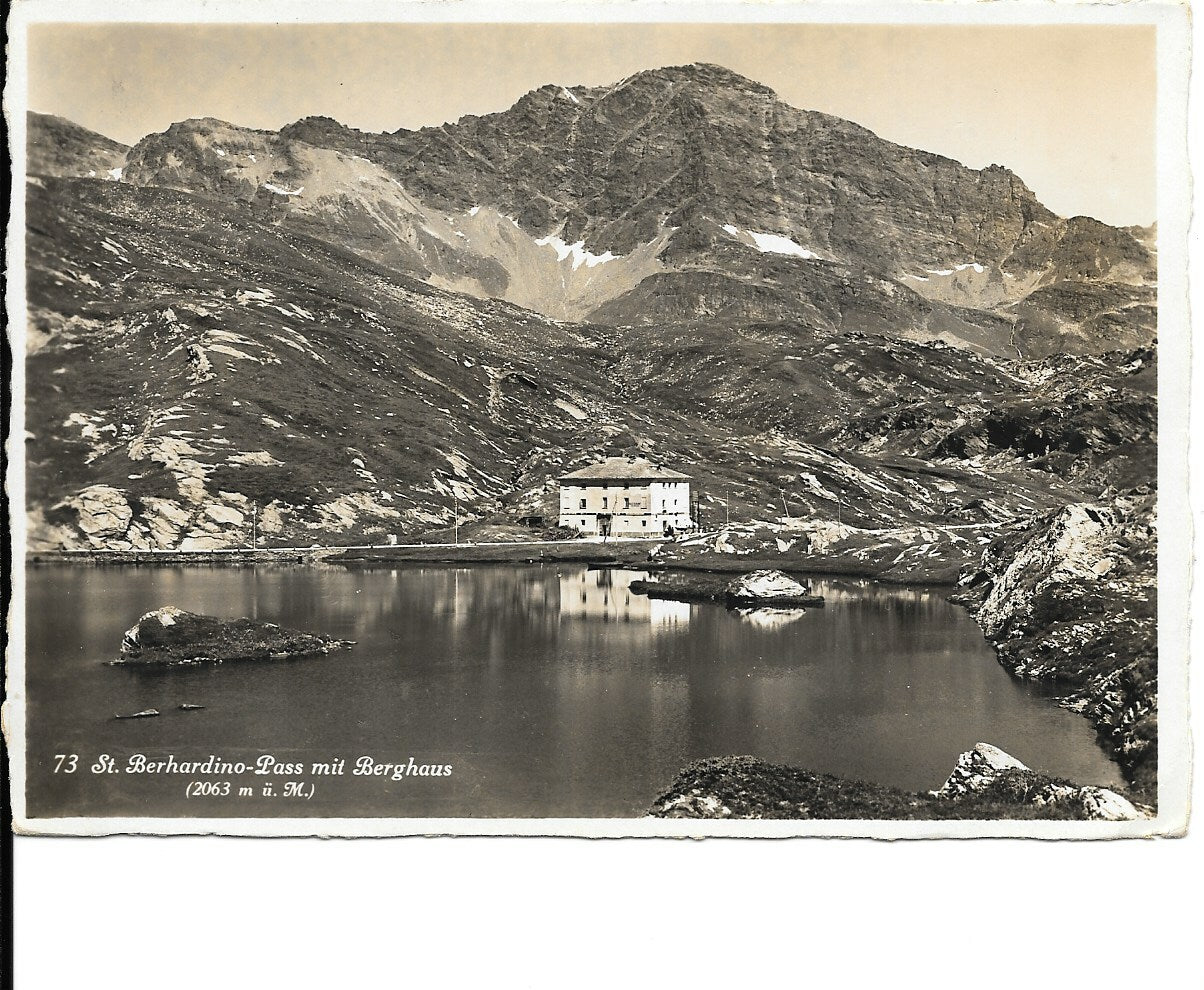 SAN BERNARDINO - PASSO CON BERGHAUS - VIAGGIATA