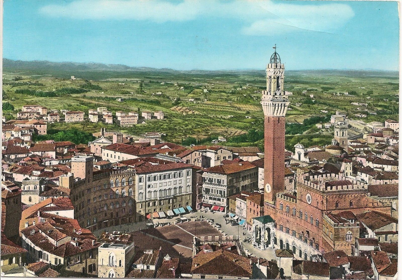 SIENA - PANORAMA DAL DUOMO - ACQUARELLATA - NV