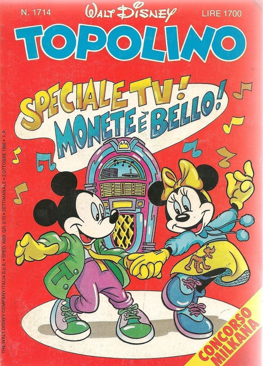 TOPOLINO N° 1714 - 2 OTTOBRE 1988