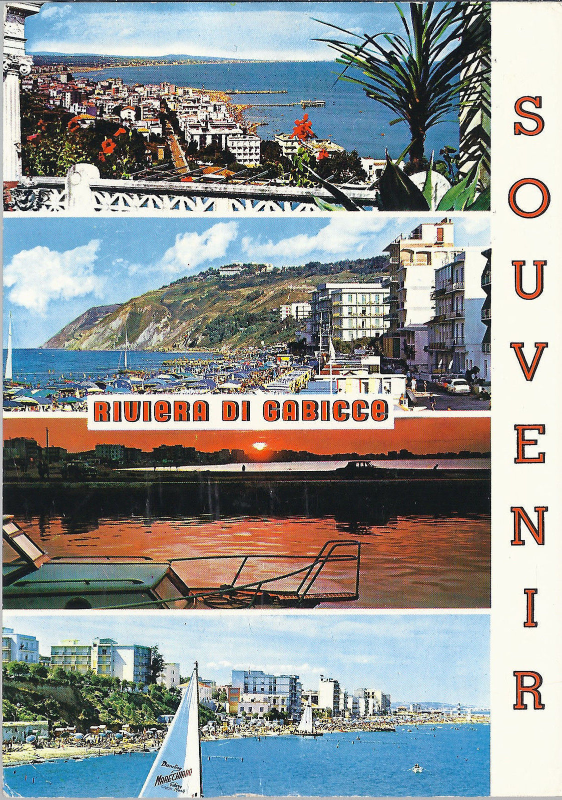 RIVIERA DI GABICCE - SOUVENIR - 4 VEDUTE - V1977