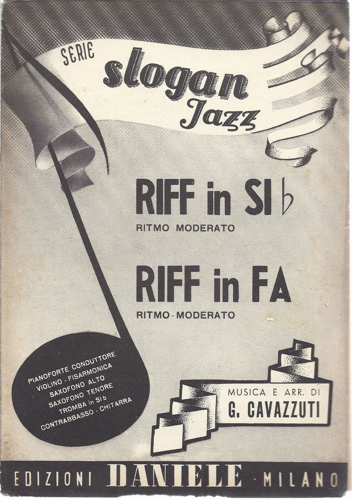RIFF in SIb - RIFF in FA   Giuseppe Cavazzuti # SPARTITO - Ed. Daniele