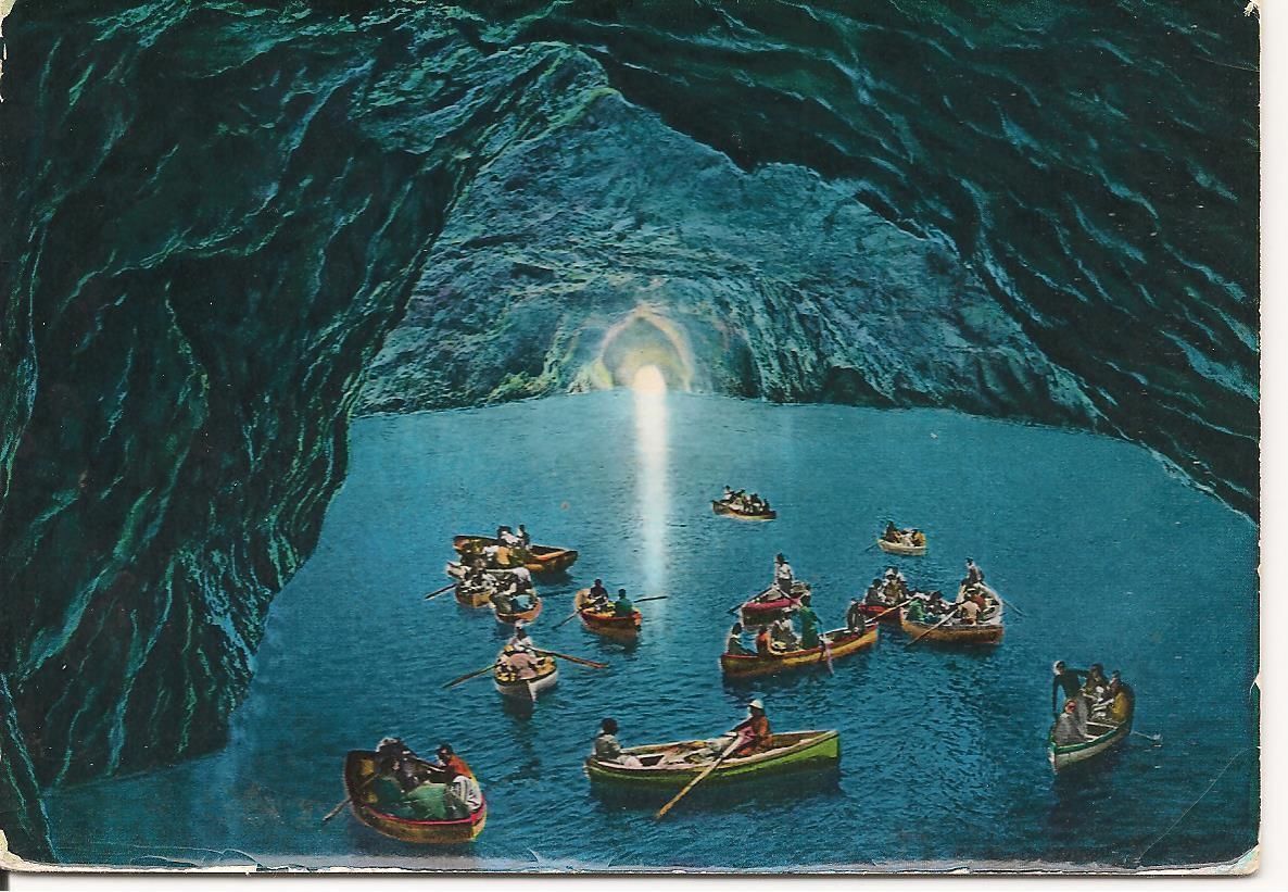CAPRI - GROTTA AZZURRA - ACQUARELLATA - V