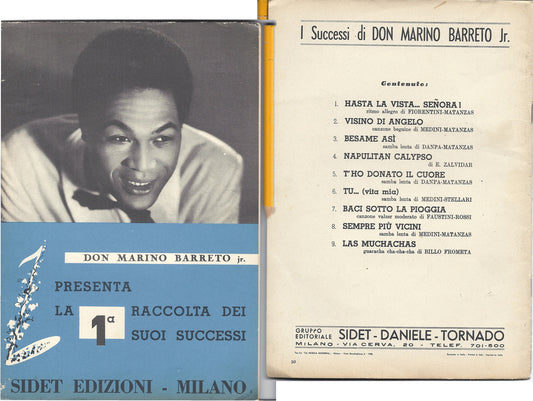 DON MARINO BARRETO JR. - 1^ RACCOLTA DI SUCCESSI -- SPARTITO - 9 Brani