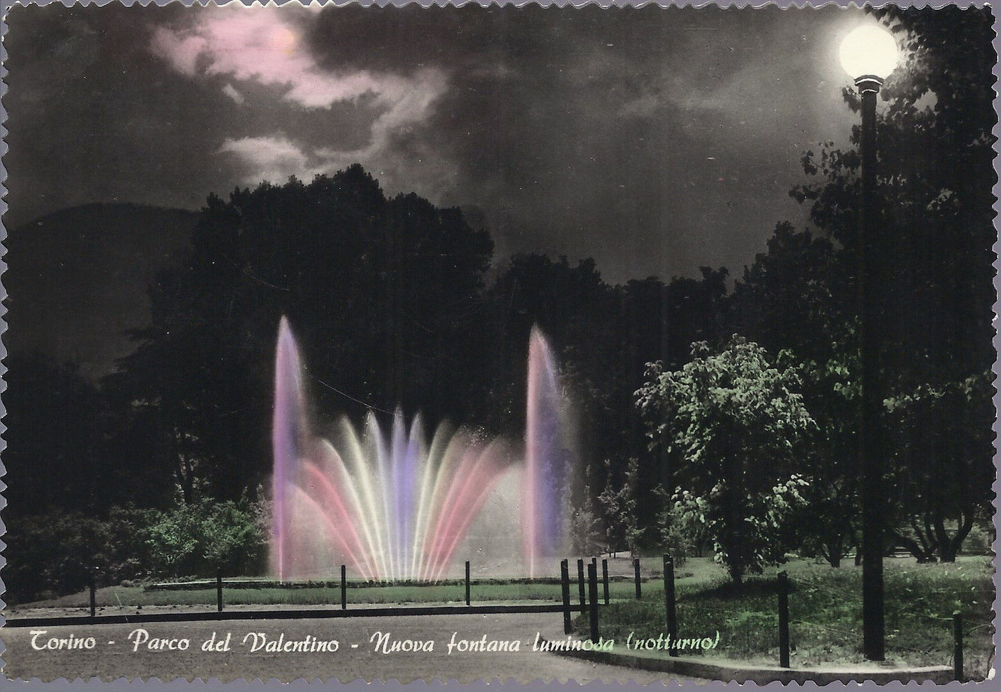 TORINO - PARCO DEL VALENTINO - FONTANA LUMINOSA - V 1956 - F