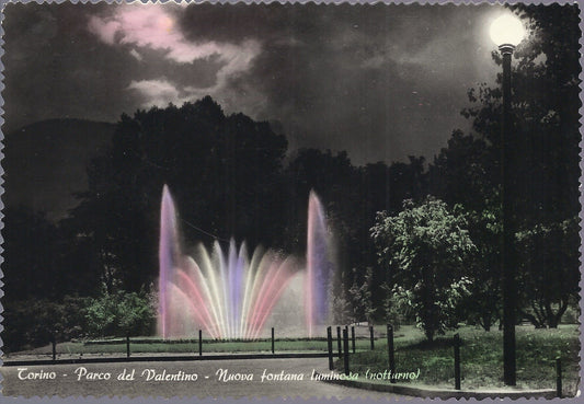 TORINO - PARCO DEL VALENTINO - FONTANA LUMINOSA - V 1956 - F