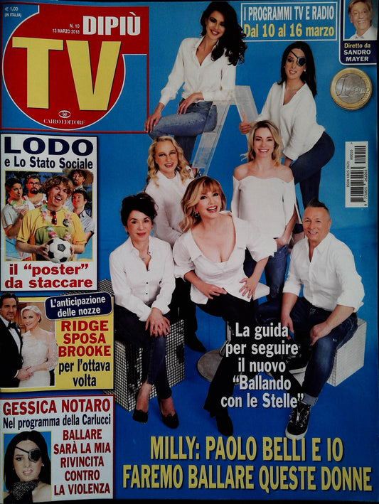 DIPIU' TV 13 MARZO 2018- CARLUCCI-GESSICA NOTARO-POSTER LODO E STATO SOCIALE