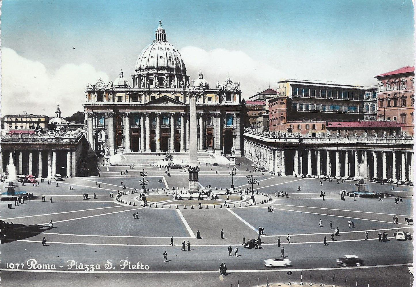 ROMA - PIAZZA S. PIETRO - NV - ACQUERELLATA - FG