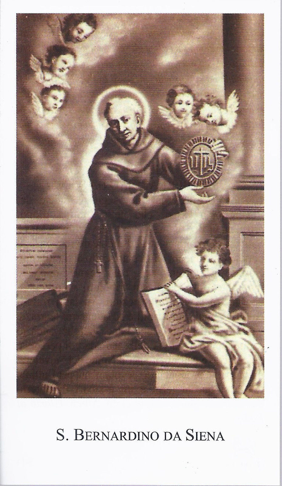 S. BERNARDINO DA SIENA - SANTINO - AS013-242 - Ed. Paco