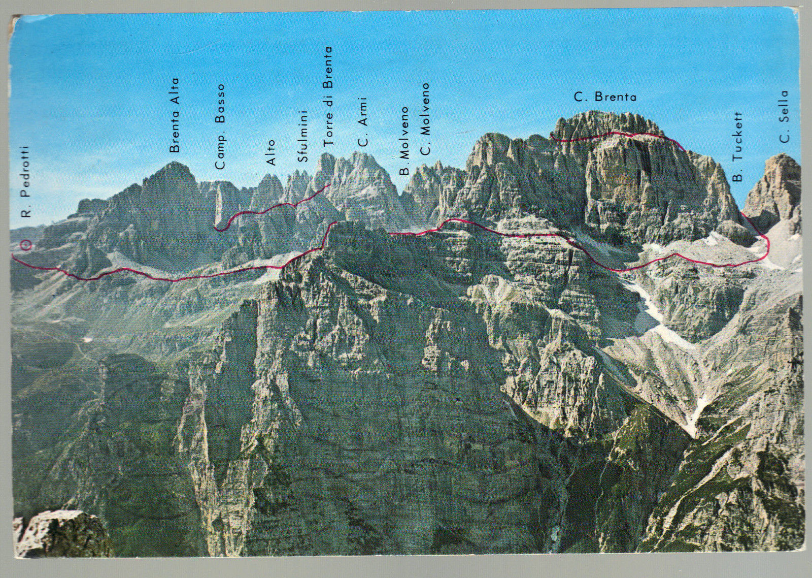 DOLOMITI DI BRENTA - SENTIERO ORSI E VIA DELLE BOCCHETTE CEN