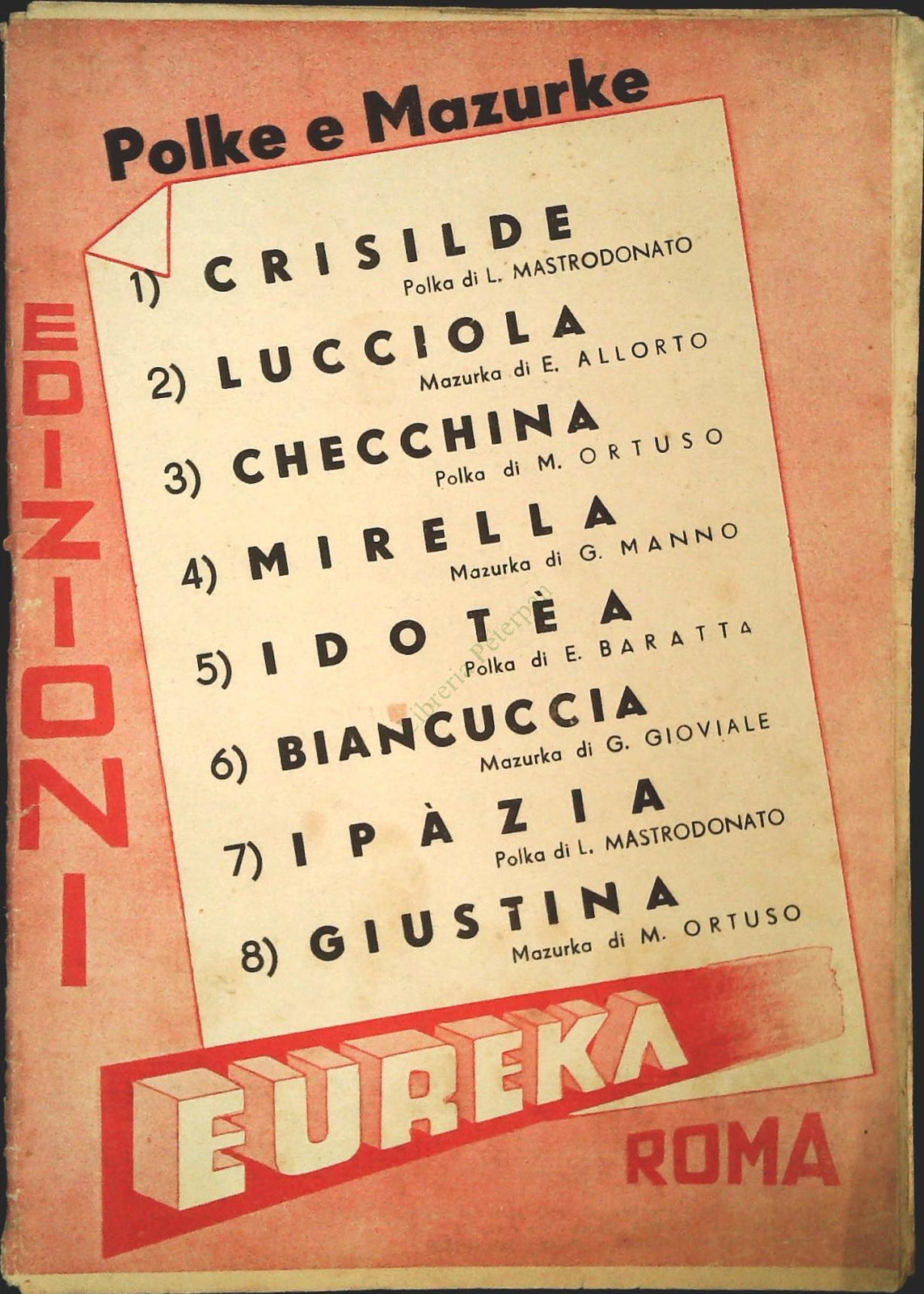 POLKE E MAZURKE - 8 BRANI - SPARTITO-SHEET MUSIC