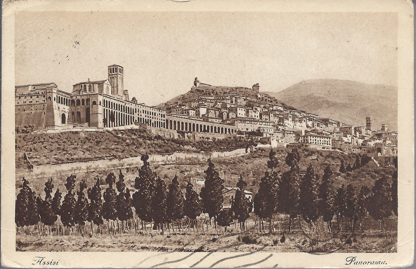 ASSISI - PANORAMA - V 1933 - FP