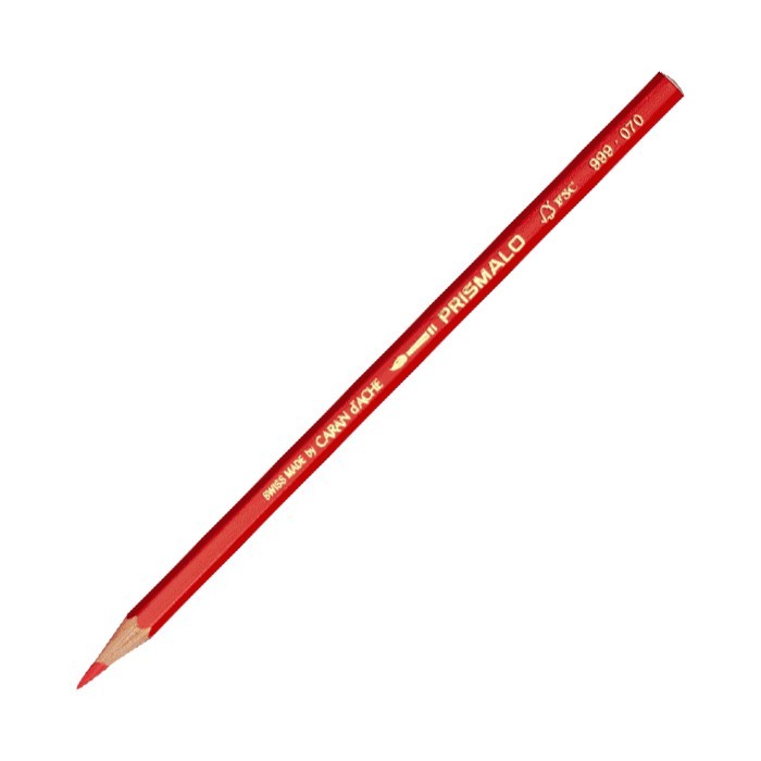 MATITA CARAN D'ACHE ROSSO SCARLATTO SERIE PRISMALO 999-070 - N. 2 PEZZI