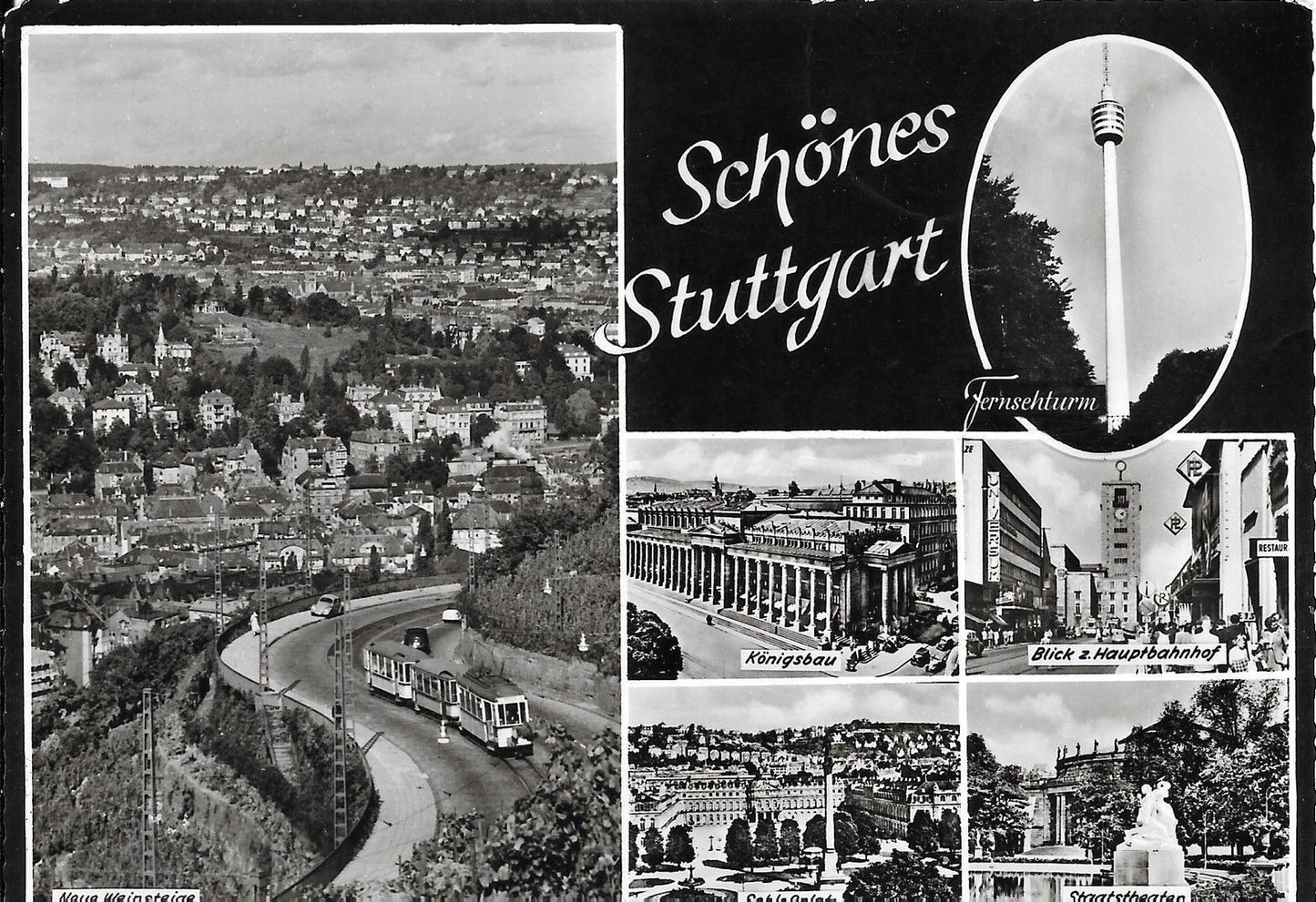 STOCCARDA/STUTTGART - 6 VEDUTE - V1958