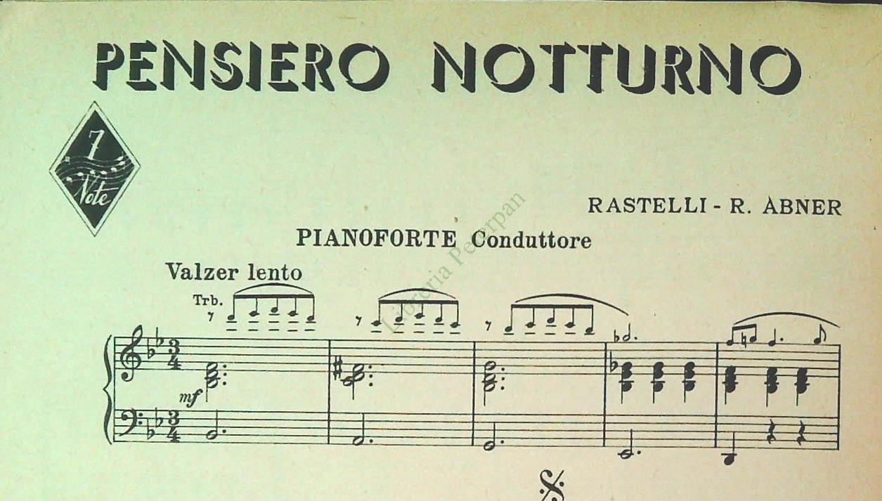 TRE VALZER LENTI - SPARTITO-SHEET MUSIC