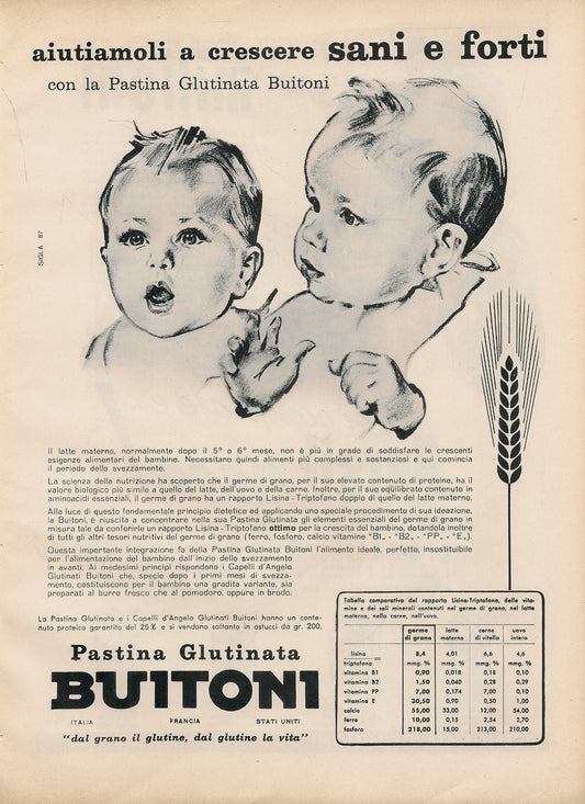 PASTINA GLUTINATA BUITONI- AIUTAMOLI A CRESCERE SANI E FORTI - ADVERTISING