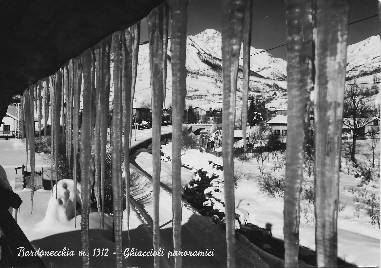 BARDONECCHIA - GHIACCIOLI PANORAMICI - V1955