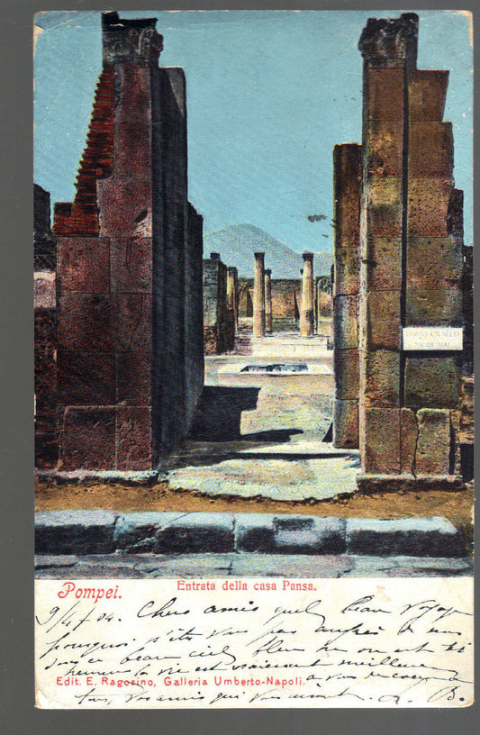POMPEI - ENTRATA DELLA CASA PANSA - V1904