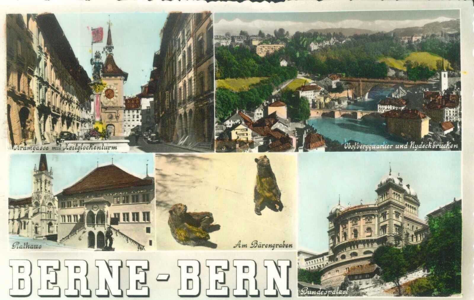 BERNE - CINQUE VEDUTE - V1955