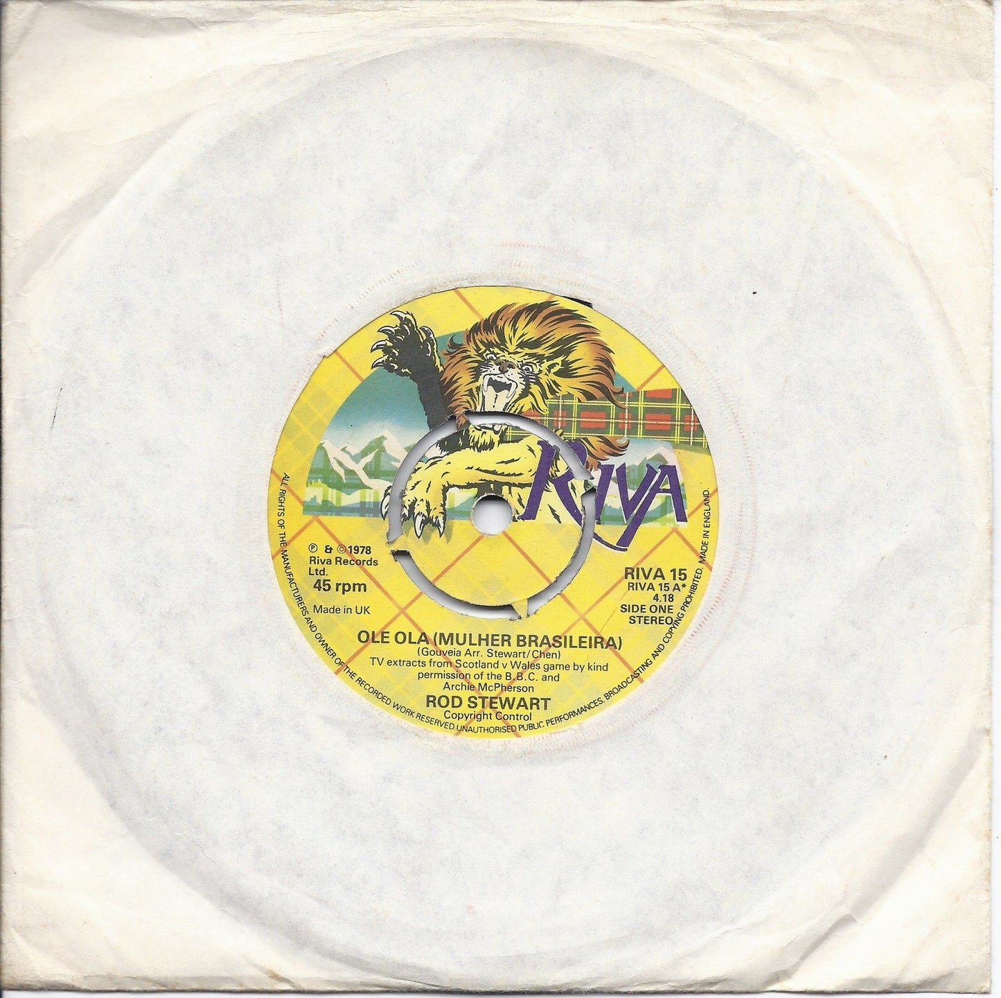 OLE OLA - I'D WALK A MILLION MILES FOR ONE OF YOUR GOALS -- ROD STEWART