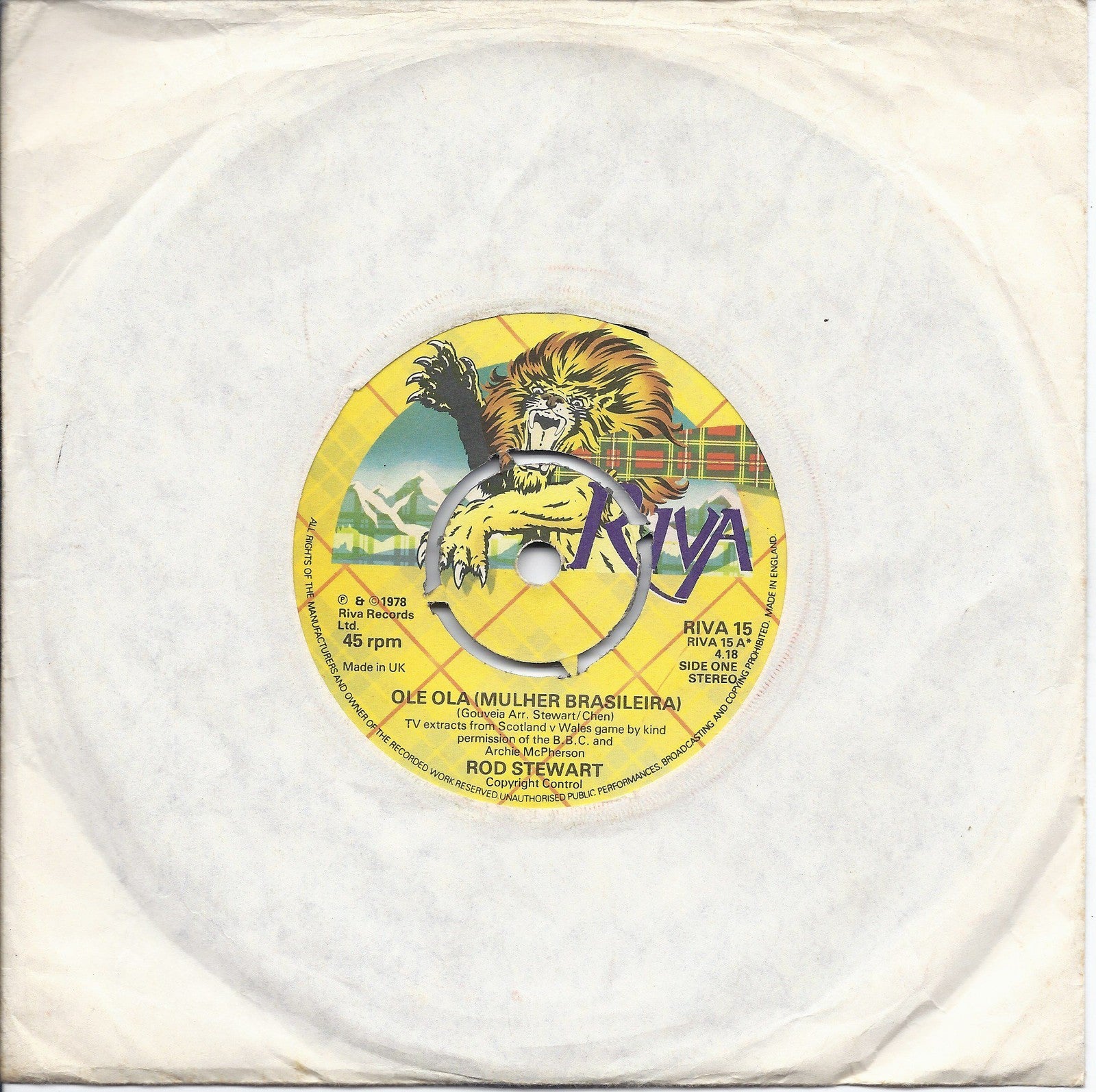 OLE OLA - I'D WALK A MILLION MILES FOR ONE OF YOUR GOALS -- ROD STEWART