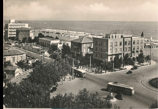 RIMINI - ALBERGHI E ORIENTAL PARK - V1954 - FILOBUS