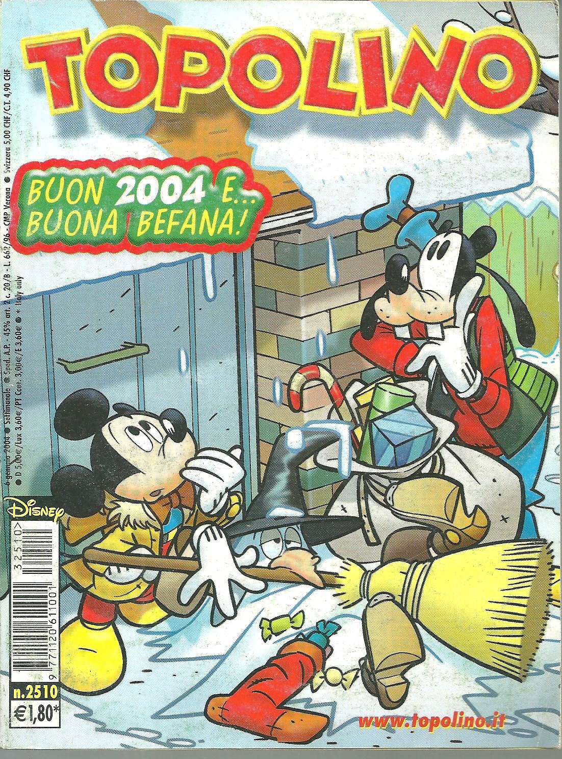 TOPOLINO N. 2510 - 6 GENNAIO 2004