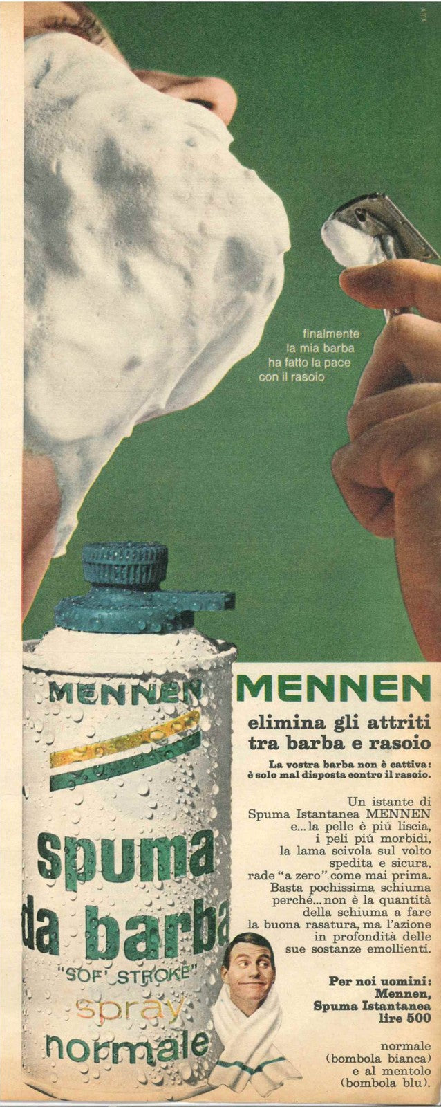 MENNEN SPUMA DA BARBA - ADVERTISING