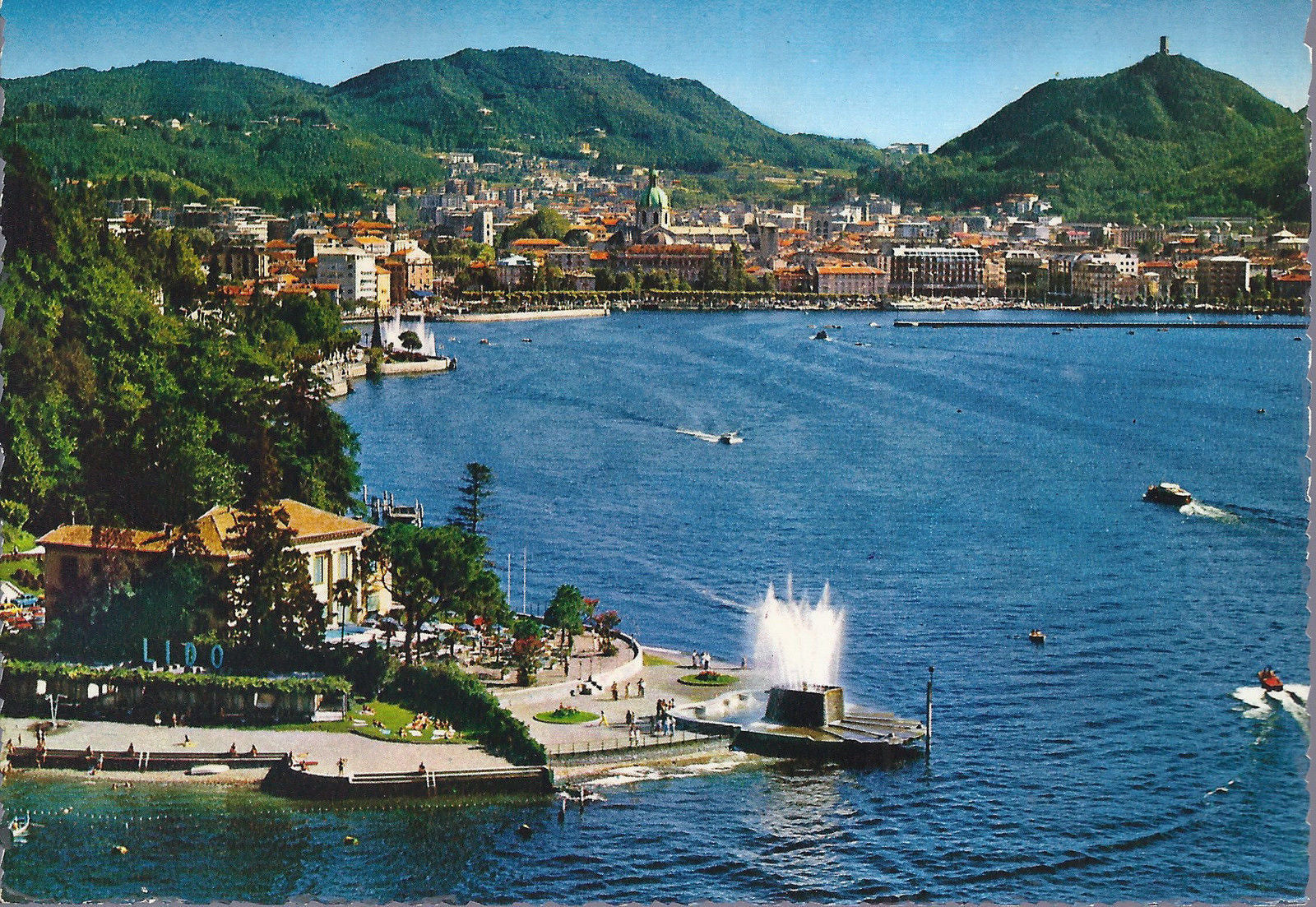 COMO - PANORAMA DALL'AEREO - NV - FG - (Ediz. Preda 12A