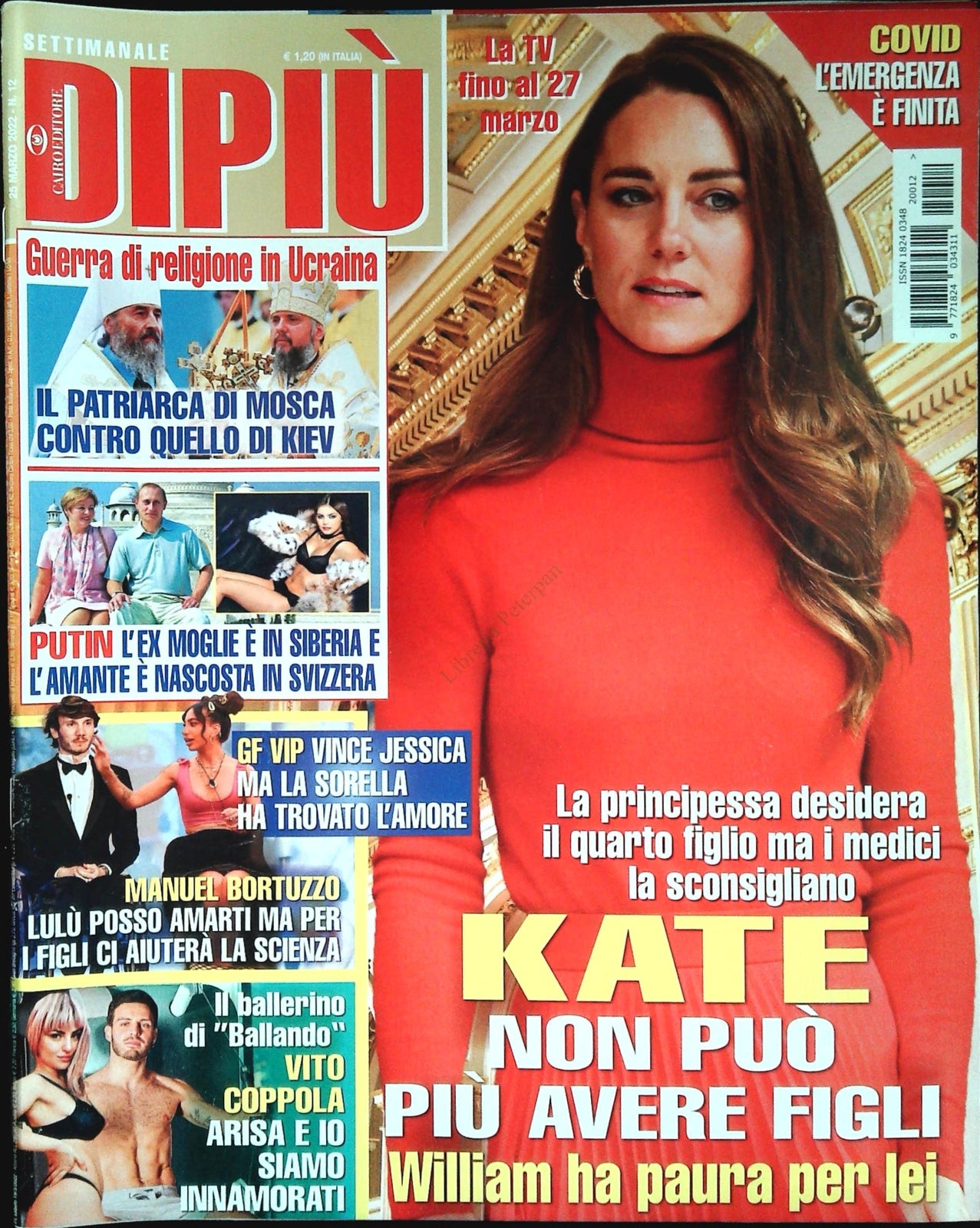 DI PIU' 25 ,ARZO 2022 - KATE - MANUEL BORTUZZO - VITO COPPOLA