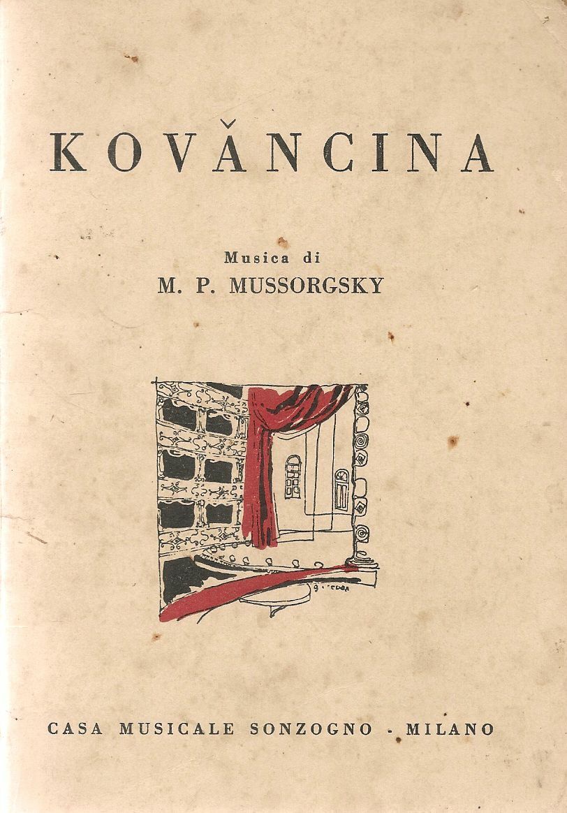 KOVANCINA - M.P. MUSSORGSKY - LIBRETTO D'OPERA