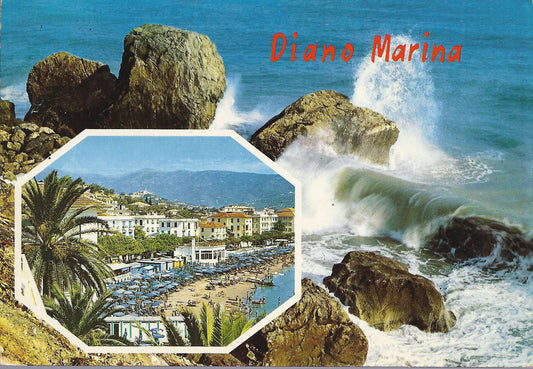 DIANO MARINA - 2 VEDUTE - V 1980 - FG